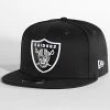 Vente flash 🔥 Casquette Snapback 9Fifty NFL Raiders Noir de New Era 🔥