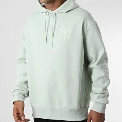 Vente flash 😀 Sweat Capuche Oversize Large MLB League Essential New York Yankees 13113869 Vert Clair de New Era 🔥