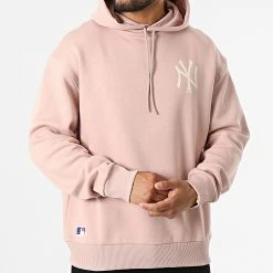 Vente flash 👏 Sweat Capuche Oversize Large MLB League Essential New York Yankees 13113870 Rose de New Era ✔️ -New Era Soldes 2022 new era 322057 13113870 20220609T142258 03
