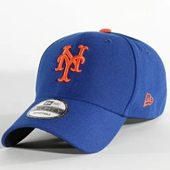 Promo 🔥 Casquette 9Forty The League New York Mets Bleu Roi de New Era ✔️