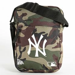 Remise 👍 Sacoche Side Bag 60137365 New York Yankees Camo Vert Kaki de New Era 🎁