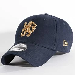 Vente flash 🧨 Casquette 9Forty Brushed Cotton Chelsea FC Bleu Marine de New Era 🛒