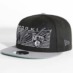 Meilleure affaire 🤩 Casquette Snapback 9Fifty Team Wordmark Brooklyn Nets Noir de New Era 🛒