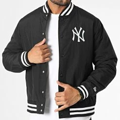 Top 10 😉 Veste Bomber Team New York Yankees 60284785 Noir de New Era 💯