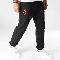 Bon marché 🔔 Pantalon Jogging New York Yankees Foil Jogger 60284757 Noir de New Era ❤️