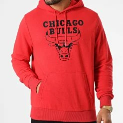 Acheter 💯 Sweat Capuche Chicago Bulls 60284703 Rouge de New Era 🎁