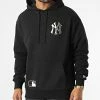 Coupon 🧨 Sweat Capuche Oversize Large Half Logo New York Yankees 60284625 Noir de New Era ✔️