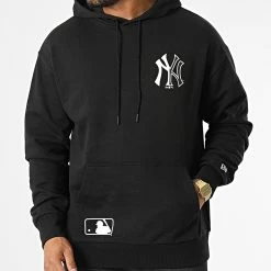 Coupon 🧨 Sweat Capuche Oversize Large Half Logo New York Yankees 60284625 Noir de New Era ✔️ -New Era Soldes 2022 new era 330816 60284625 20220803T155735 03