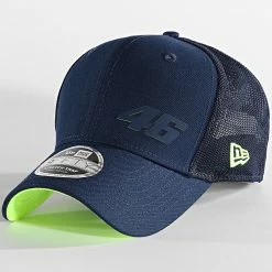 Nouveau 🎁 Casquette Trucker 9Fifty Repreve VR46 Bleu Marine de New Era 🥰
