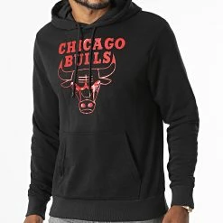 Meilleure vente 👍 Sweat Capuche Chicago Bulls 60284704 Noir de New Era 💯