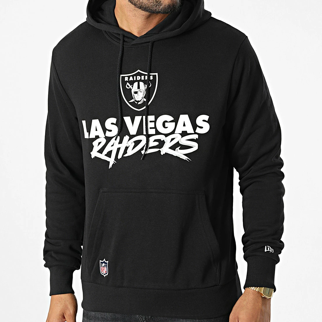 Promo ⌛ Sweat Capuche Las Vegas Raiders 60284648 Noir de New Era 🎉 3 Promo ⌛ Sweat Capuche Las Vegas Raiders 60284648 Noir de New Era 🎉 – Image 3