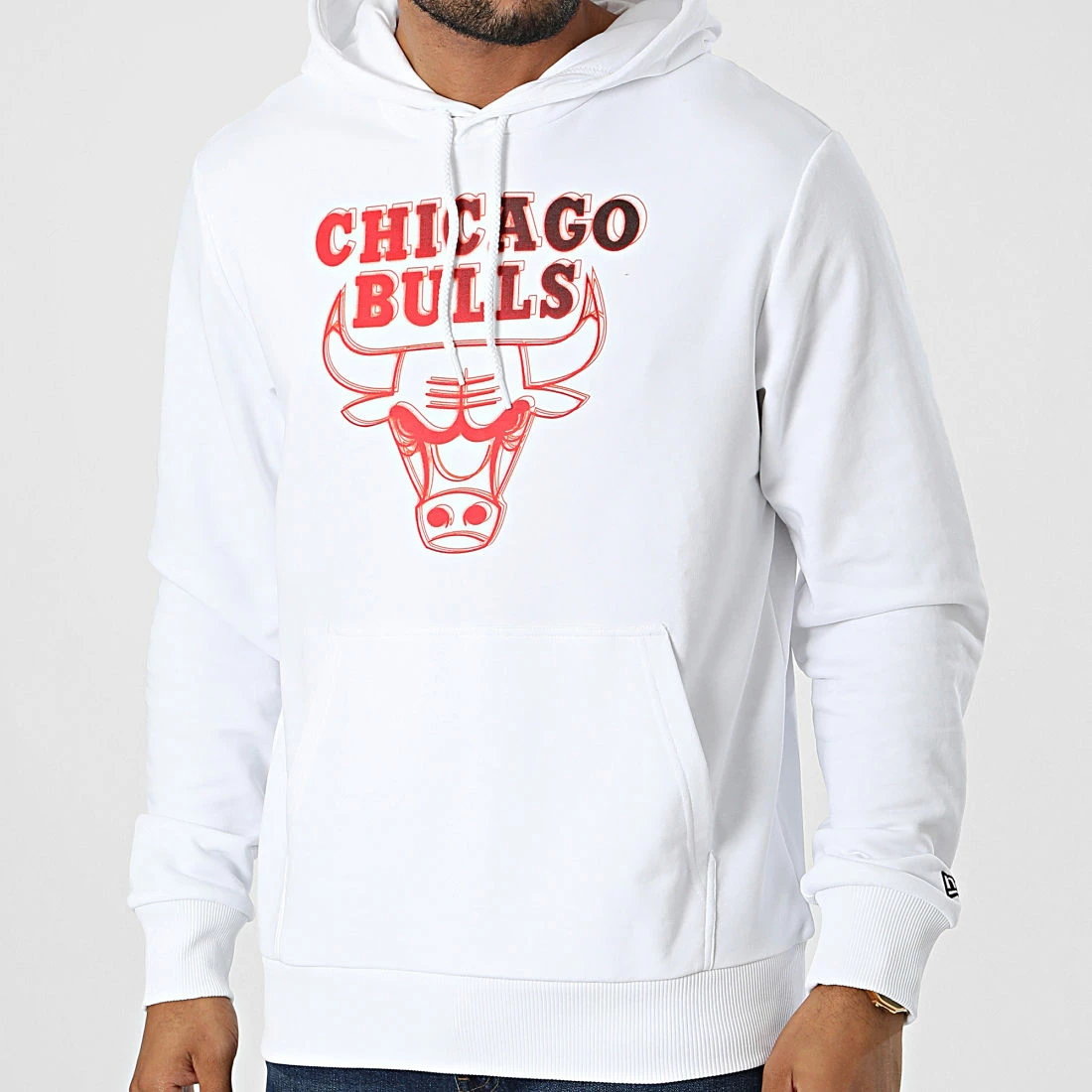 Offres ✨ Sweat Capuche Chicago Bulls 60284691 Blanc de New Era ⌛ 3 Offres ✨ Sweat Capuche Chicago Bulls 60284691 Blanc de New Era ⌛ – Image 3