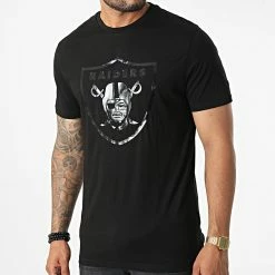 Le moins cher ⭐ Tee 👕 Shirt Las Vegas Raiders 60284664 Noir de New Era ⌛
