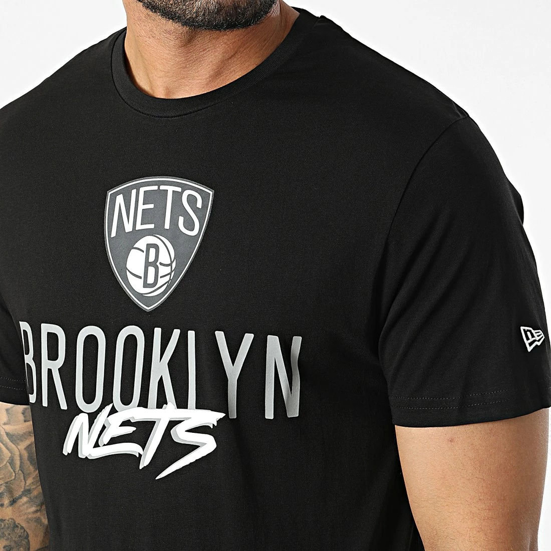 Nouveau 💯 Tee 👕 Shirt Brooklyn Nets 60284677 Noir de New Era 🎉 2 Nouveau 💯 Tee 👕 Shirt Brooklyn Nets 60284677 Noir de New Era 🎉 – Image 2