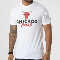 Coupon 🔥 Tee 👕 Shirt Chicago Bulls 60284676 Blanc de New Era 🧨