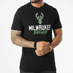 Meilleur prix ❤️ Tee 👚 Shirt Milwaukee 60284685 Noir de New Era ⌛ -New Era Soldes 2022 new era 332472 60284685 20220817T161134 03