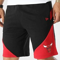 Sortie 🌟 Short Jogging Chicago Bulls 60284720 Noir Rouge de New Era 🔥