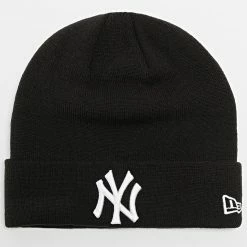 Offres 🌟 Bonnet Essential Cuff New York Yankees Noir de New Era 👍