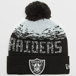 Le moins cher 🧨 Bonnet Sport Knit Raiders Noir de New Era 🎉