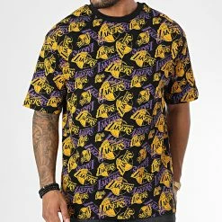 Tout neuf ✔️ Tee 👚 Shirt Oversize Large Los Angeles Lakers 60284621 Noir de New Era 💯 -New Era Soldes 2022 new era 332991 60284621 20220818T152051 03