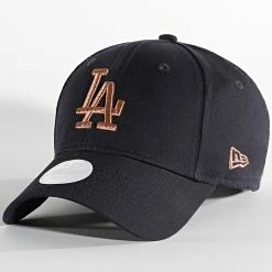 Acheter ⭐ Casquette Femme 9Forty Metallic Logo Los Angeles Dodgers Bleu Marine de New Era 😀