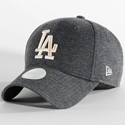 Budget 🧨 Casquette Femme 9Forty Jersey Los Angeles Dodgers Gris Anthracite Chiné de New Era 🎉