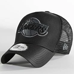 Promo ⭐ Casquette Trucker Tonal Black Los Angeles Lakers Noir de New Era 🌟