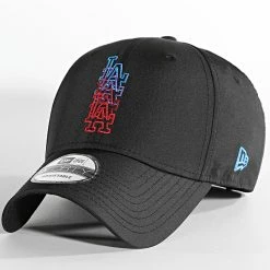 Promo 😍 Casquette 9Forty Stack Logo Los Angeles Dodgers Noir de New Era 😉