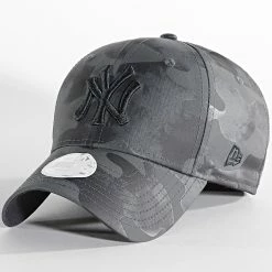 Le moins cher 🛒 Casquette Femme 9Forty Camo New York Yankees Gris Anthracite de New Era 💯