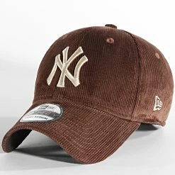Budget 💯 Casquette Fitted 39Thirty Corduroy New York Yankees Marron de New Era 🧨