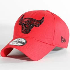 Tout neuf ⭐ Casquette 9Forty Marble Infill Chicago Bulls Rouge de New Era 🔔
