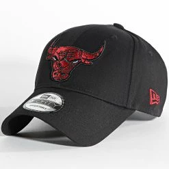 Nouveau ✨ Casquette 9Forty Marble Infill Chicago Bulls Noir de New Era ⌛