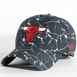 Meilleure affaire 😀 Casquette 9Forty Marble Chicago Bulls Noir de New Era 😀