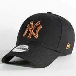 Sortie 👏 Casquette Enfant 9Forty Marble Infill New York Yankees Noir de New Era 🔔