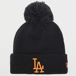 Remise ❤️ Bonnet Team Pop Bobble Los Angeles Dodgers Noir de New Era 💯