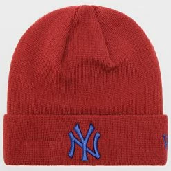 Offres 🎁 Bonnet League Essential New York Yankees 60284956 Rouge Brique de New Era ❤️