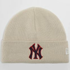 De gros 🛒 Bonnet Series New York Yankees Beige de New Era 😀