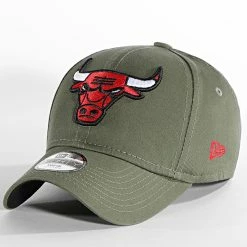 Bon marché 🤩 Casquette Enfant 9Forty NBA Essential Chicago Bulls Vert Kaki de New Era 🎁