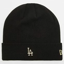 Vente flash 😉 Bonnet Metallic Badge Los Angeles Dodgers Noir de New Era 🌟