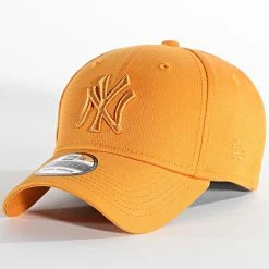 Grosses soldes 🌟 Casquette Fitted 39Thirty League Essential New York Yankees Orange de New Era 🔔