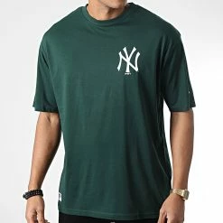 Tout neuf ❤️ Tee 👕 Shirt Large Essentials New York Yankees Vert de New Era 🎁