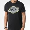 Top 10 ⭐ Tee 👚 Shirt Outline Logo Los Angeles Lakers Noir de New Era 😉
