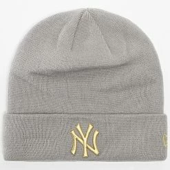 Budget 😉 Bonnet Femme Metallic Logo New York Yankees Gris de New Era 🎉