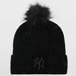 Coupon 🤩 Bonnet Femme Chenille New York Yankees Noir de New Era 😉
