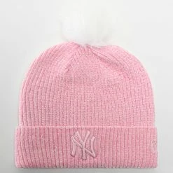 Remise 😍 Bonnet Femme Chenille New York Yankees Rose de New Era 🧨