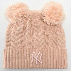 Promo 😀 Bonnet Femme Double Pom New York Yankees Rose de New Era 😉