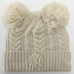Acheter 💯 Bonnet Femme Double Pom New York Yankees Beige de New Era 🤩