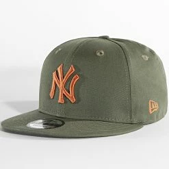 Remise 😍 Casquette Snapback 9Fifty League Essentials New York Yankees Vert Kaki de New Era 👏