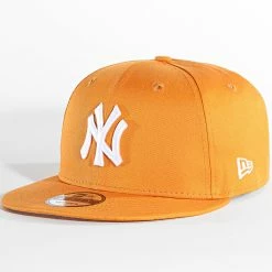 Promo 🎁 Casquette Snapback 9Fifty League Essentials New York Yankees Orange de New Era ⭐
