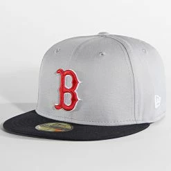 Tout neuf ⭐ Casquette Fitted 59Fifty Series Boston Red Sox Gris de New Era 🎁
